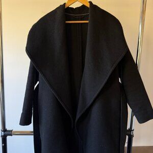 Mango Black Wool Coat - Size S